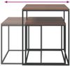 Couchtisch-Set 2-tlg. Holzwerkstoff und Metall [343112] Bild 5