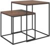 Couchtisch-Set 2-tlg. Holzwerkstoff und Metall [343112] Bild 2