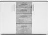 Kommode >Freida< (B/H/T 120 x 82 x 35 cm) in Beton - 120x82x35cm (BxHxT) Bild 3