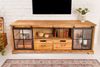riess-ambiente Lowboard HERITAGE 160cm natur - Pinienmassivholz, Metall, Stauraum, TV Board (Einzelartikel, 1 St), Industrial Vitrine - ideal für Landhaus Arbeits-, Schlaf- & Wohnzimmer Bild 2