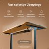 Desktronic HomeOne Elektrisch höhenverstellbarer Schreibtisch 140x70cm Grau/Eiche mit Memory-Funktion, Anti-Kollisions Technologie, USB-A und USB-C-Ladeanschlüssen Bild 3