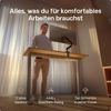 Desktronic HomeOne Elektrisch höhenverstellbarer Schreibtisch 140x70cm Grau/Eiche mit Memory-Funktion, Anti-Kollisions Technologie, USB-A und USB-C-Ladeanschlüssen Bild 2