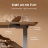 Desktronic HomeOne Elektrisch höhenverstellbarer Schreibtisch 140x70cm Grau/Eiche mit Memory-Funktion, Anti-Kollisions Technologie, USB-A und USB-C-Ladeanschlüssen Bild 4