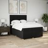 vidaXL Boxspringbett mit Matratze Schwarz 160x200 cm Stoff 3291347 Bild 3