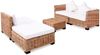 vidaXL Sofagarnitur 14-tlg. Natürliches Rattan 244626 Bild 3