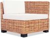 vidaXL Sofagarnitur 14-tlg. Natürliches Rattan 244626 Bild 4