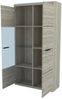 Vitrine Link 80 LI02, mit Warmweißer LED Beleuchtung, Farbe: Sonoma Eiche Bild 2