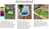 heimtexland Â® Sitzkissen Set Filz Stuhlkissen Stuhlauflage Filzkissen Stuhl Polster Kissen Typ631 2er Set 35 cm Rund Hellgrau Bild 4