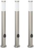vidaXL Pollerleuchten mit Auslass 3er 80 cm Edelstahl IP44 4006014 Bild 2