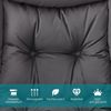 Sessel modern Relaxsessel mit Armlehnen & Seitentasche Freizeitsessel aus Polyestergewebe Ohrensessel für Wohnzimmer Grau Bild 1