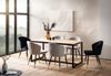 Esszimmertisch 200 x 100 x 76 cm Akazie Massivholz Metall Esstisch Loft-Style, Küchentisch mit Metallbeinen, Holztisch Industrial Groß, Speisetisch Esszimmer Rechteckig Bild 3