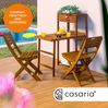 Balkon Set Akazienholz klappbarer Tisch und 2 Stühle FSC® 100% Bild 2