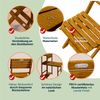 Balkon Set Akazienholz klappbarer Tisch und 2 Stühle FSC® 100% Bild 5