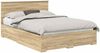 vidaXL Bettrahmen mit Kopfteil Sonoma-Eiche 150 x 200 cm Holzwerkstoff 3408249 Bild 2