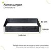 Garronda Auflagenbox Holzaufsatzrahmen für Palette Holzkiste (ohne Palette) GD-0096 (3 St) Bild 2
