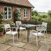 CLP 4er Set Gartenstühle Paris wetterfeste Kunststoffstühle stapelbar bis 160 kg,weiß Bild 3