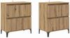vidaXL Sideboards 2 pcs Artisan-Eiche 60 x 35 x 70 cm Holzwerkstoff 3415577 Bild 2