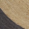 vidaXL Teppich Handgefertigt Jute mit Dunkelgrauem Rand 150 cm 133679 Bild 4