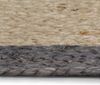 vidaXL Teppich Handgefertigt Jute mit Dunkelgrauem Rand 150 cm 133679 Bild 3