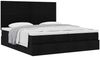 vidaXL Ottoman-Bett mit Matratzen Schwarz 200x200 cm Stoff 3313680 Bild 5