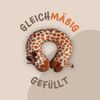 Nackenhörnchen Kinder Tier Schlafkissen Reisekissen Waschbar Kopfstütze U-Förmig Nackenkissen für Auto Zug Flugzeug weicher Kissenbezug Giraffe Bild 3