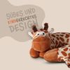 Nackenhörnchen Kinder Tier Schlafkissen Reisekissen Waschbar Kopfstütze U-Förmig Nackenkissen für Auto Zug Flugzeug weicher Kissenbezug Giraffe Bild 4