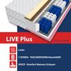 Matratze 140x200 LATEX VISCO Memory Kokos LIVE Taschenfederkern 7 Zonen H3 21cm Bild 4