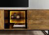TV-Board Mango / Altholz 220x47x60 schwarz / natur lackiert DAVIS #22 Bild 5