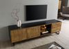 TV-Board Mango / Altholz 220x47x60 schwarz / natur lackiert DAVIS #22 Bild 2