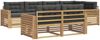 vidaXL Outdoor-Sofagarnitur 7 pcs Weiß und Anthrazit 3390642 Bild 2