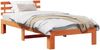 vidaXL Bettrahmen Wachsbraun 100 x 200 cm Massives Kiefernholz 872625 Bild 2
