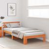 vidaXL Bettrahmen Wachsbraun 100 x 200 cm Massives Kiefernholz 872625 Bild 3