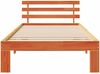 vidaXL Bettrahmen Wachsbraun 100 x 200 cm Massives Kiefernholz 872625 Bild 5
