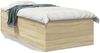 vidaXL Bettgestell Sonoma-Eiche 75x190 cm Holzwerkstoff 3280981 Bild 2