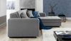 ELTAP 'Sorento', Ecksofa, Eckcouch, Grau meliert / Schwarz, 78 x 194 x 296 cm, Rechts Bild 4