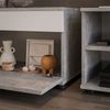 Wohnzimmerschränke Berno Beton/Weiß 2 Teile Vicco Bild 4