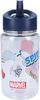 Spiderman Kinder Trinkflasche mit Strohhalm transparent 450 ml und praktischem Tragegriff Bild 2
