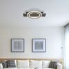 LED Deckenleuchte grau gebürstet, opal, L 44 cm Bild 5