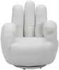 Vente-unique - Fingersessel drehbar - Kunstleder - Weiß - CATCHY Bild 3