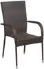 vidaXL 5-tlg. Garten-Essgruppe Braun und Schwarz 3099384 Bild 3
