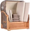 Strandkorb Norderney Teak Bullauge PE grey Dessin 580 Bild 5