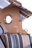 Strandkorb Norderney Teak Bullauge PE grey Dessin 580 Bild 2