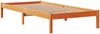 vidaXL Bettgestell mit Kopfteil ohne Matratze Wachsbraun 75x190 cm 3306551 Bild 4