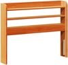 vidaXL Bettgestell mit Kopfteil ohne Matratze Wachsbraun 75x190 cm 3306551 Bild 5