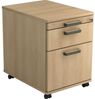 Rollcontainer AC20 58cm, 1 Schub, 1 HR, Schloss, SG Eiche Bild 2