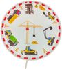 LED Wandleuchte für Kinderzimmer mit Motiv Baustelle, Schalter & Stecker, Ø 25cm Bild 2