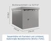 Hörmann EcoStar Euroline Gerätehaus Flachdach mit Lichtband 214 x 310 Graualuminium 1-flg Bild 3