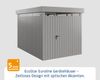 Hörmann EcoStar Euroline Gerätehaus Flachdach mit Lichtband 214 x 310 Graualuminium 1-flg Bild 2