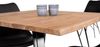 Esstisch Baumkante 80 x 80 cm Akazie massiv naturfarben Metallgestell Schwarz CELIA 136207932 Bild 5