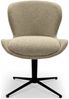 Esszimmerstuhl Salcin 2er-Set aus Boucle-Stoff - mit Dreh-Rückstellfunktion, Beige Bild 5
